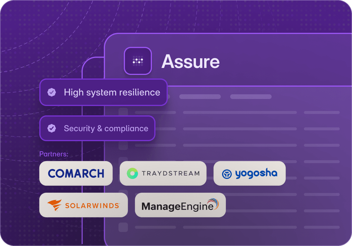 Implementation and managed services for core applications and infrastructure.